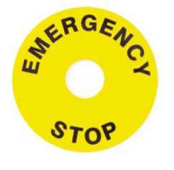 APEM A01YL1 Emergency Self Adhesive Label