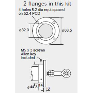 CW SA59660-SLS320 Flange Mounting Kit