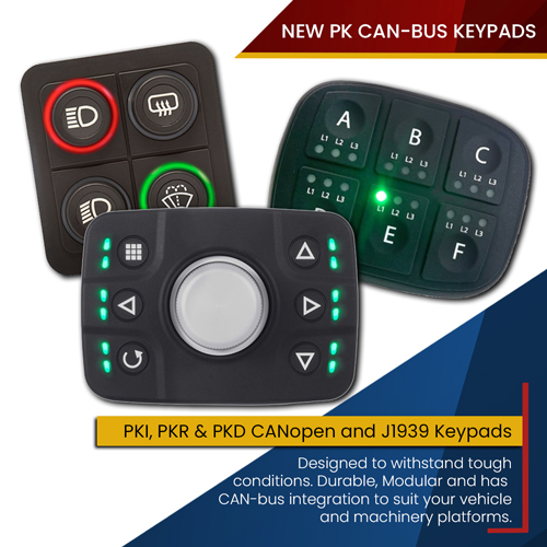 APEM PK CANbus Series Keypads